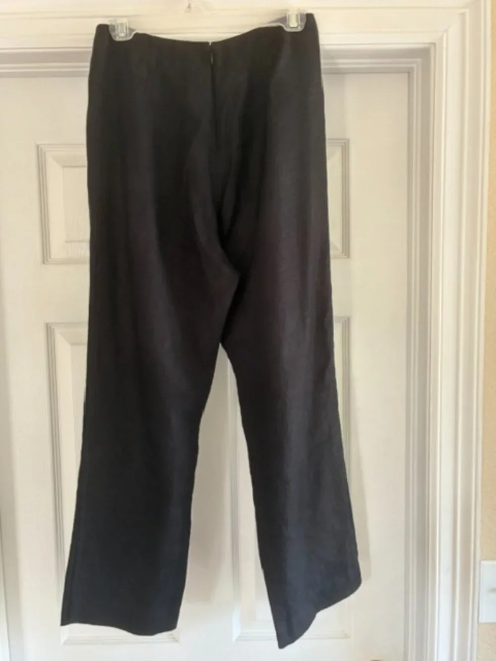Reformation Justin Linen Straight-Leg Pants Black, size 4, great condition